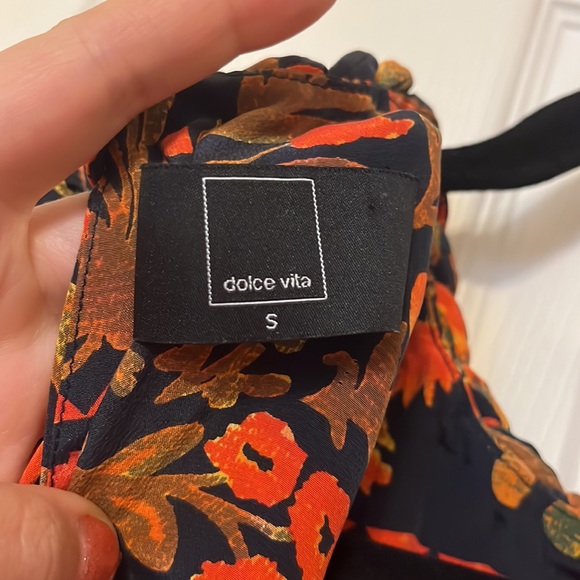 Dolce Vita Silk Patterned Dress - Picture 5 of 6